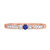 Photo of Hana 5/8 Carat T.W. Sapphire and Diamond Matching Bridal Ring Set 10K Rose Gold [BT880RL]