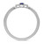 Photo of Hana 5/8 Carat T.W. Sapphire and Diamond Matching Bridal Ring Set 10K White Gold [BT880WL]