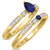 Photo of Hana 5/8 CT. T.W. Sapphire and Diamond Matching Bridal Ring Set 10K Yellow Gold [BR880Y-C000]