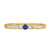 Photo of Hana 5/8 CT. T.W. Sapphire and Diamond Matching Bridal Ring Set 10K Yellow Gold [BT880YL]