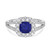 Photo of Evanthe 1 3/4 Carat T.W. Sapphire and Diamond Matching Bridal Ring Set 14K White Gold [BT891WE-C000]
