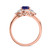 Photo of Holly 1 3/4 CT. T.W. Sapphire and Diamond Matching Bridal Ring Set 10K Rose Gold [BT892RE-C000]