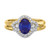 Photo of Holly 1 3/4 Carat T.W. Sapphire and Diamond Matching Bridal Ring Set 14K Yellow Gold [BR892Y-C000]