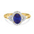 Photo of Holly 1 3/4 Carat T.W. Sapphire and Diamond Matching Bridal Ring Set 14K Yellow Gold [BT892YE-C000]