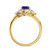 Photo of Holly 1 3/4 Carat T.W. Sapphire and Diamond Matching Bridal Ring Set 14K Yellow Gold [BT892YE-C000]