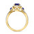 Photo of Lone 2 CT. T.W. Sapphire and Diamond Matching Bridal Ring Set 10K Yellow Gold [BT894YE-C000]