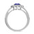 Photo of Canna 1 7/8 CT. T.W. Sapphire and Diamond Matching Bridal Ring Set 10K White Gold [BT895WE-C000]