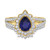 Photo of Canna 1 7/8 Carat T.W. Sapphire and Diamond Matching Bridal Ring Set 10K Yellow Gold [BR895Y-C000]