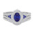 Photo of Kantuta 1 1/2 Carat T.W. Sapphire and Diamond Matching Bridal Ring Set 10K White Gold [BR896W-C000]