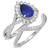 Photo of Liana 1 2/3 CT. T.W. Sapphire and Diamond Matching Bridal Ring Set 10K White Gold [BR898W-C000]