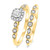 Photo of Britt 1/2 ct tw. Round Solitaire Diamond Bridal Ring Set 10K Yellow Gold [BR908Y-R023]