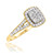 Photo of Emer 7/8 ct tw. Cushion Diamond Bridal Ring Set 14K Yellow Gold [BT916YE-C000]