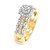 Photo of Jules 1/2 ct tw. Round Cluster Bridal Set 14K Yellow Gold [BR917Y-C000]