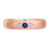 Photo of Clema 1 1/2 Carat T.W. Sapphire and Diamond Trio Matching Wedding Ring Set 10K Rose Gold [BT868RM]