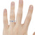 Photo of Magnol 1 1/2 Carat T.W. Sapphire and Diamond Trio Matching Wedding Ring Set 14K White Gold [BT872WM]