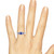 Photo of Diantha 1 1/5 Carat T.W. Sapphire and Diamond Trio Matching Wedding Ring Set 10K White Gold [BT873WE-C000]