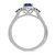 Photo of Abilia 1 CT. T.W. Sapphire and Diamond Trio Matching Wedding Ring Set 10K White Gold [BT877WE-C000]