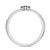 Photo of Abilia 1 CT. T.W. Sapphire and Diamond Trio Matching Wedding Ring Set 10K White Gold [BT877WL]