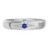 Photo of Abilia 1 CT. T.W. Sapphire and Diamond Trio Matching Wedding Ring Set 10K White Gold [BT877WM]