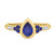 Photo of Abilia 1 CT. T.W. Sapphire and Diamond Trio Matching Wedding Ring Set 14K Yellow Gold [BT877YE-C000]