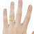 Photo of Abilia 1 CT. T.W. Sapphire and Diamond Trio Matching Wedding Ring Set 14K Yellow Gold [BT877YM]