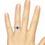 Photo of Mawar 1 1/6 CT. T.W. Sapphire and Diamond Trio Matching Wedding Ring Set 14K White Gold [BT878WE-C000]