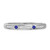 Photo of Mawar 1 1/6 CT. T.W. Sapphire and Diamond Trio Matching Wedding Ring Set 14K White Gold [BT878WL]