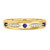 Photo of Mawar 1 1/6 CT. T.W. Sapphire and Diamond Trio Matching Wedding Ring Set 10K Yellow Gold [BT878YM]