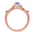 Photo of Garland 1 1/3 Carat T.W. Sapphire and Diamond Trio Matching Wedding Ring Set 10K Rose Gold [BT879RE-C000]