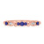 Photo of Garland 1 1/3 Carat T.W. Sapphire and Diamond Trio Matching Wedding Ring Set 10K Rose Gold [BT879RL]