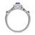 Photo of Garland 1 1/3 CT. T.W. Sapphire and Diamond Trio Matching Wedding Ring Set 10K White Gold [BT879WE-C000]