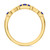 Photo of Garland 1 1/3 CT. T.W. Sapphire and Diamond Trio Matching Wedding Ring Set 14K Yellow Gold [BT879YL]