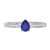 Photo of Hana 3/4 CT. T.W. Sapphire and Diamond Trio Matching Wedding Ring Set 10K White Gold [BT880WE-C000]