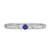 Photo of Hana 3/4 Carat T.W. Sapphire and Diamond Trio Matching Wedding Ring Set 14K White Gold [BT880WL]
