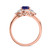 Photo of Holly 1 7/8 Carat T.W. Sapphire and Diamond Trio Matching Wedding Ring Set 14K Rose Gold [BT892RE-C000]
