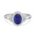 Photo of Holly 1 7/8 CT. T.W. Sapphire and Diamond Trio Matching Wedding Ring Set 10K White Gold [BT892WE-C000]