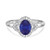 Photo of Holly 1 7/8 Carat T.W. Sapphire and Diamond Trio Matching Wedding Ring Set 14K White Gold [BT892WE-C000]