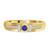 Photo of Bryony 1 1/2 Carat T.W. Sapphire and Diamond Trio Matching Wedding Ring Set 14K Yellow Gold [BT897YM]