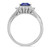 Photo of Liana 1 3/4 Carat T.W. Sapphire and Diamond Trio Matching Wedding Ring Set 10K White Gold [BT898WE-C000]
