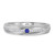 Photo of Liana 1 3/4 Carat T.W. Sapphire and Diamond Trio Matching Wedding Ring Set 10K White Gold [BT898WM]