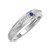 Photo of Liana 1 3/4 Carat T.W. Sapphire and Diamond Trio Matching Wedding Ring Set 10K White Gold [BT898WM]