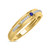 Photo of Liana 1 3/4 Carat T.W. Sapphire and Diamond Trio Matching Wedding Ring Set 10K Yellow Gold [BT898YM]