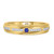 Photo of Liana 1 3/4 CT. T.W. Sapphire and Diamond Trio Matching Wedding Ring Set 14K Yellow Gold [BT898YM]