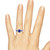 Photo of Kalina 1 2/3 CT. T.W. Sapphire and Diamond Trio Matching Wedding Ring Set 10K Rose Gold [BT899RE-C000]