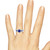 Photo of Kalina 1 2/3 CT. T.W. Sapphire and Diamond Trio Matching Wedding Ring Set 10K White Gold [BT899WE-C000]