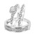 Photo of Britt 3/4 ct tw. Round Solitaire Diamond Matching Trio Ring Set 10K White Gold [BT908W-R023]