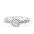 Photo of Britt 3/4 ct tw. Round Solitaire Diamond Matching Trio Ring Set 10K White Gold [BT908WE-R023]