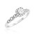 Photo of Britt 3/4 ct tw. Round Solitaire Diamond Matching Trio Ring Set 10K White Gold [BT908WE-R023]