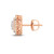 Photo of Ariella 1/2 Carat T.W. Diamond Earring 14K Rose Gold [CE1203R]