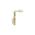 Photo of Justine 1/2 CT. T.W. Diamond Earring 14K Yellow Gold [CE1538Y]